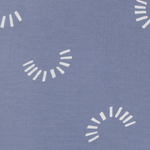 Jeansblau Gemustert