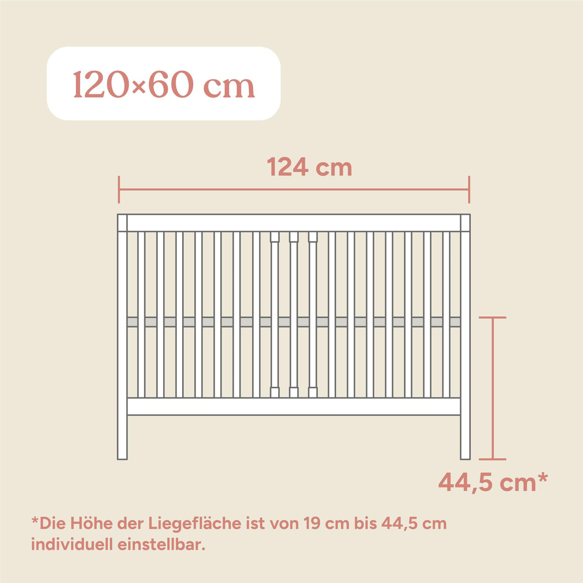 Babybett Pur | 60x120 cm