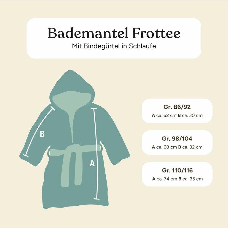 Bademantel | 86/92 | Hellgrau