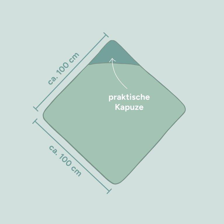 Kapuzenhandtuch | 100x100 cm | Jade