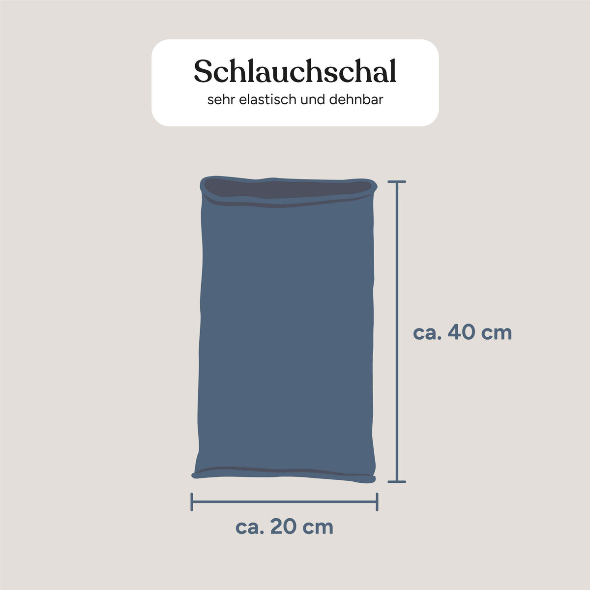 Schlauchschal | Dunkelblau | One Size