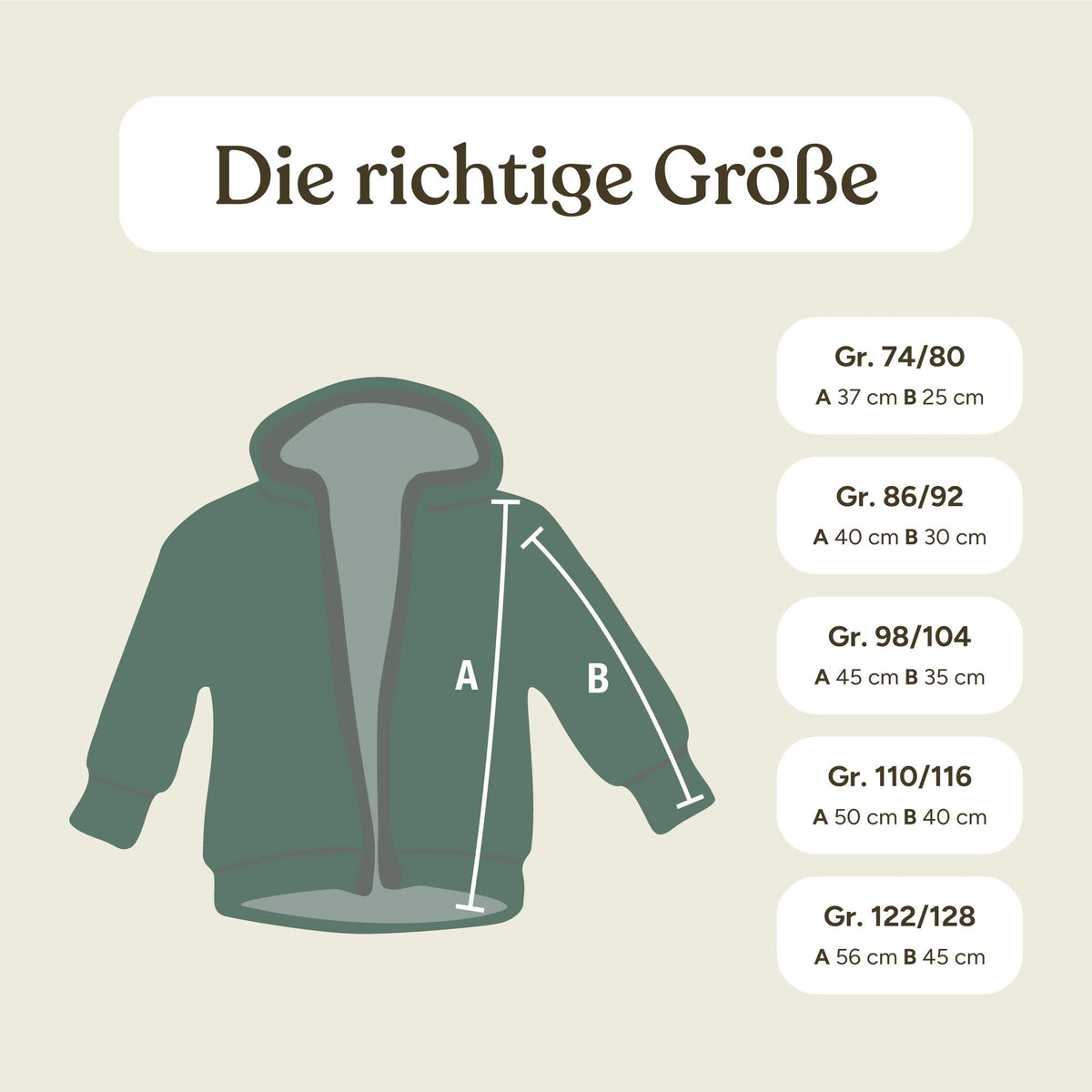 Wollfleece-Jacke | Grau | 74/80