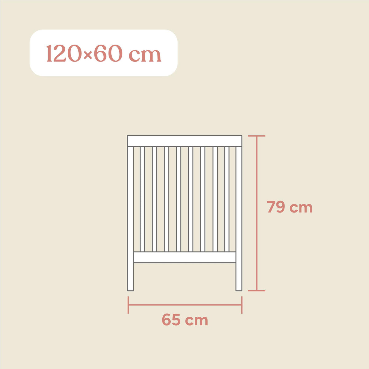 Babybett Pur | 60x120 cm | Natur