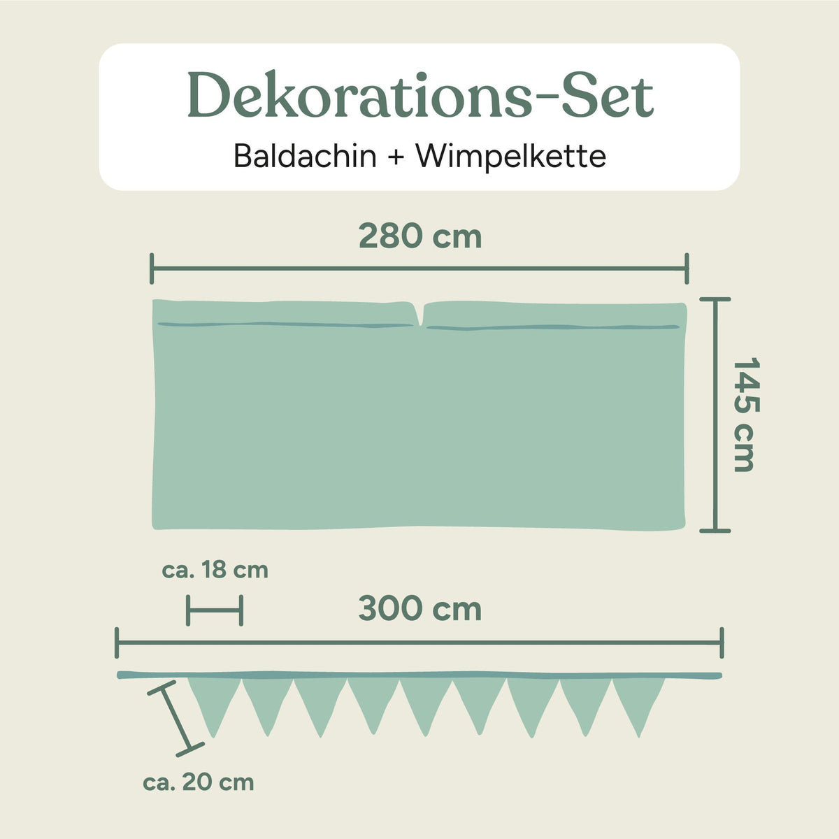 Baldachin-Set | Rosé