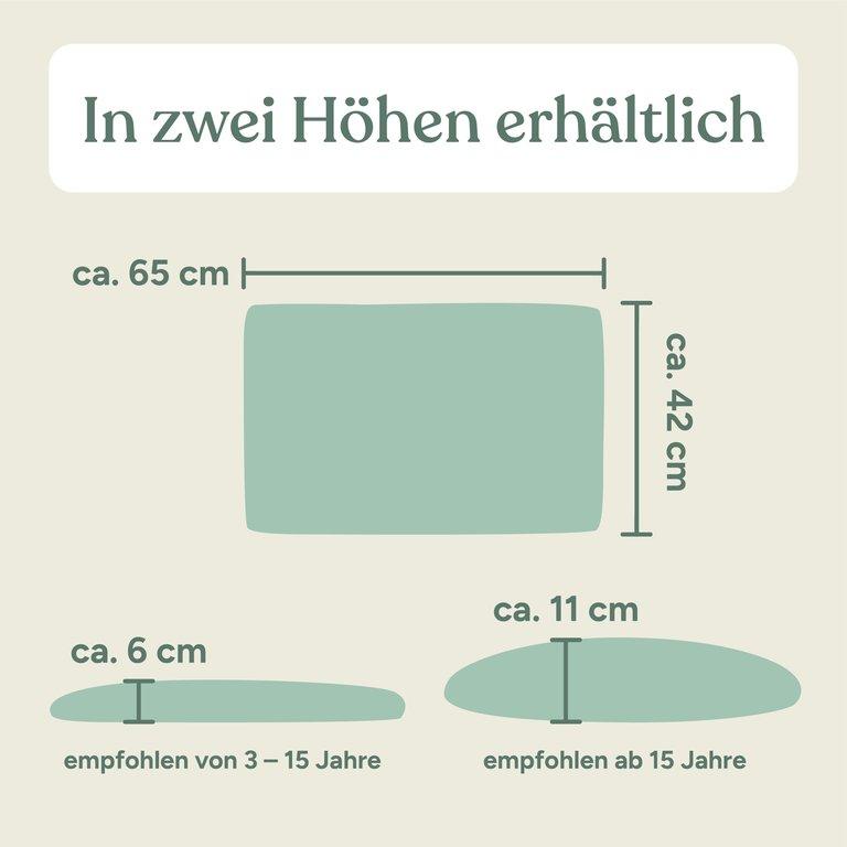 Memory Foam Kissen | 65x42x6 cm