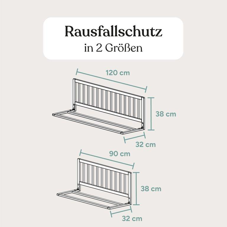 Rausfallschutz | Buche Weiß | 90 cm