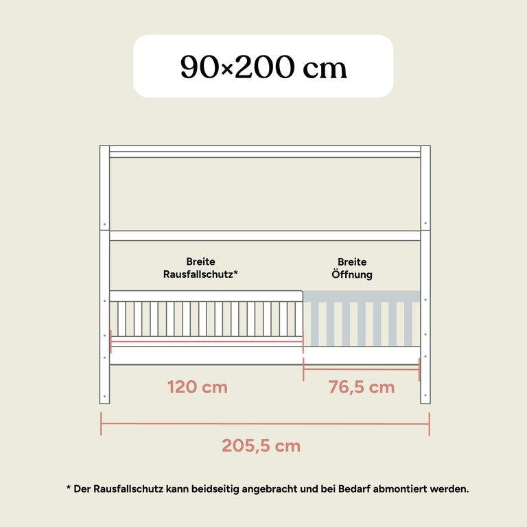 Hausbett Livo | Buche Natur | 90x200 cm