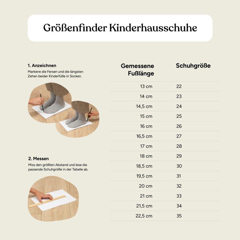 Kinder-Hausschuh flach | Waldgrün | 22