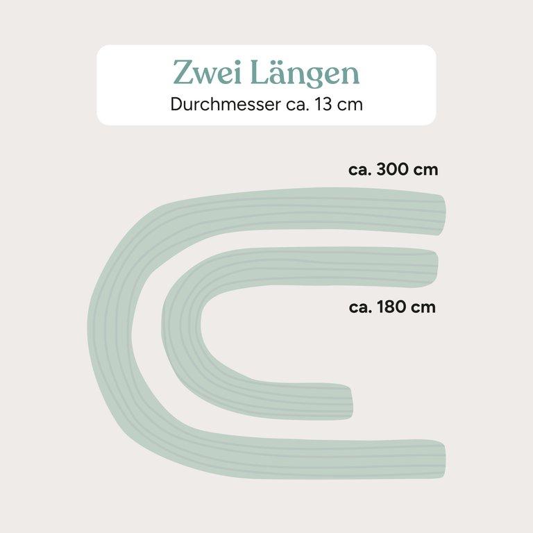 Bettschlange Cord | Jade | 180 cm