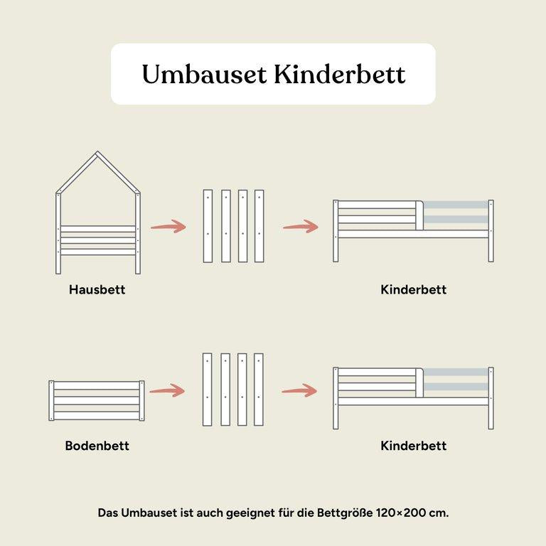 Umbauset Kinderbett Sona | Kiefer Natur