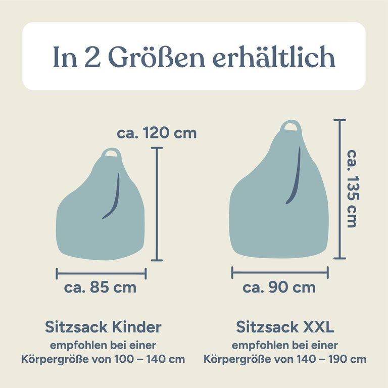 Sitzsack Kinder | Cord Hellgrau