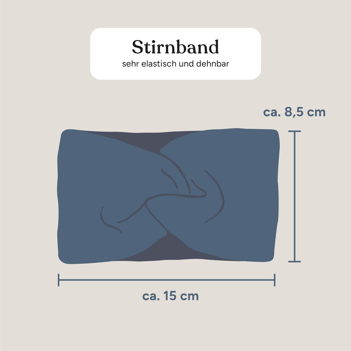 Stirnband | Dunkelblau