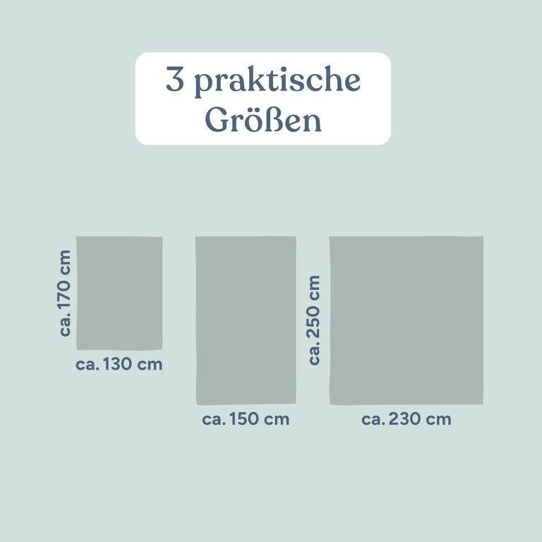 Tagesdecke Musselin | 130x170 cm | Beige