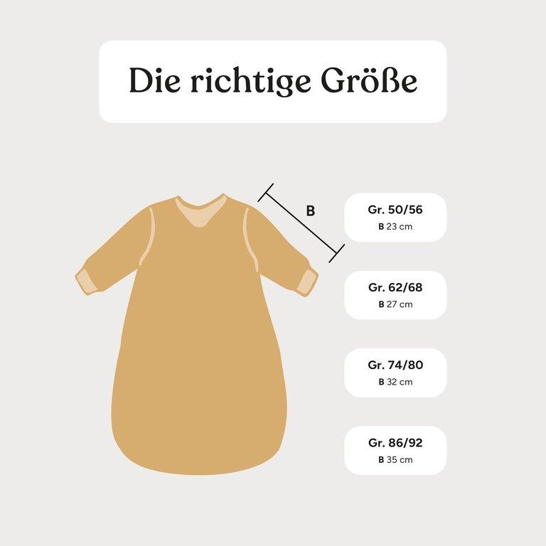 Babyschlafsack Winter 3,5 TOG | Jade mit Tropfen | 50/56