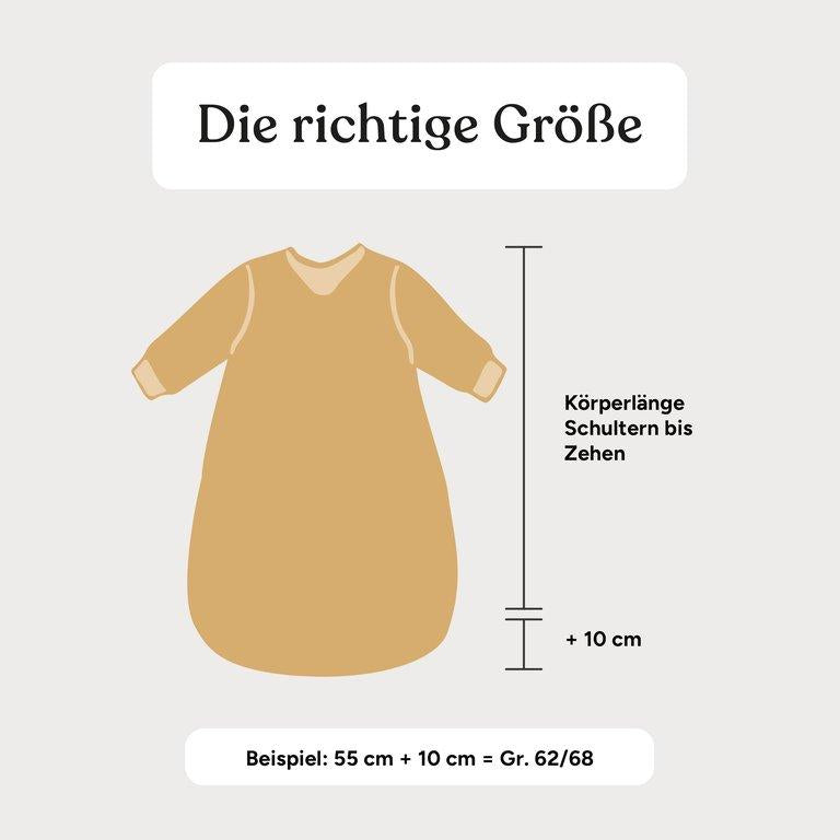Babyschlafsack Winter 3,5 TOG | Zimt Gemustert | 50/56