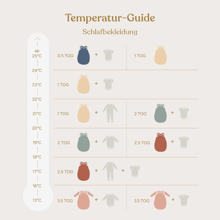 Babyschlafsack Winter 3,5 TOG | Zimt Gemustert | 50/56