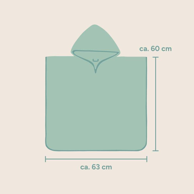 Badeponcho | Frotte | Jeansblau