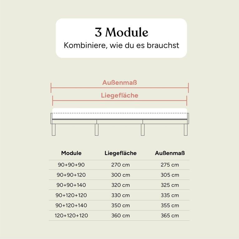 Familienbett Plano | Buche Natur | 230x200 cm