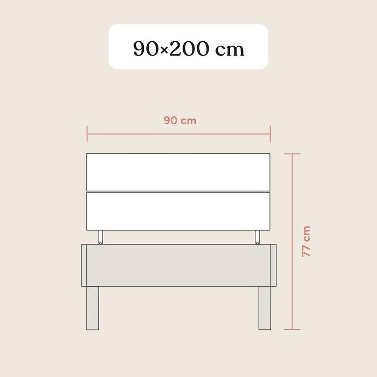 Familienbett Plano Kopfteil  | Buche Natur | 90 cm