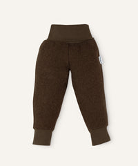 Ehrenkind Walkhose mit Bündchen braun.