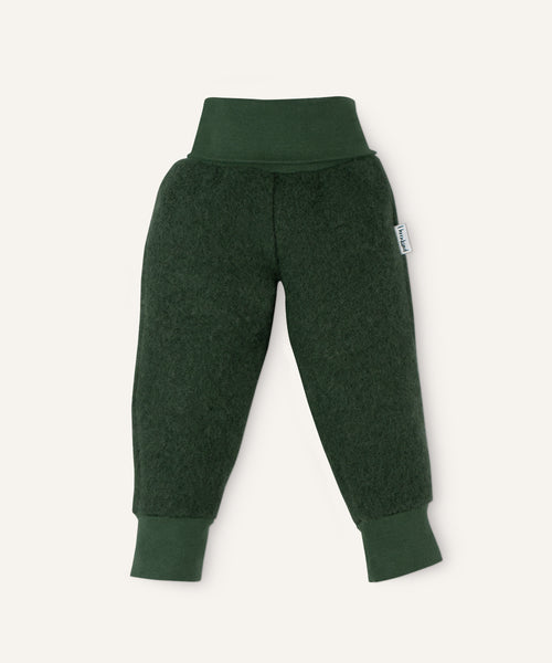 Ehrenkind Walkhose mit Bündchen waldgrün.