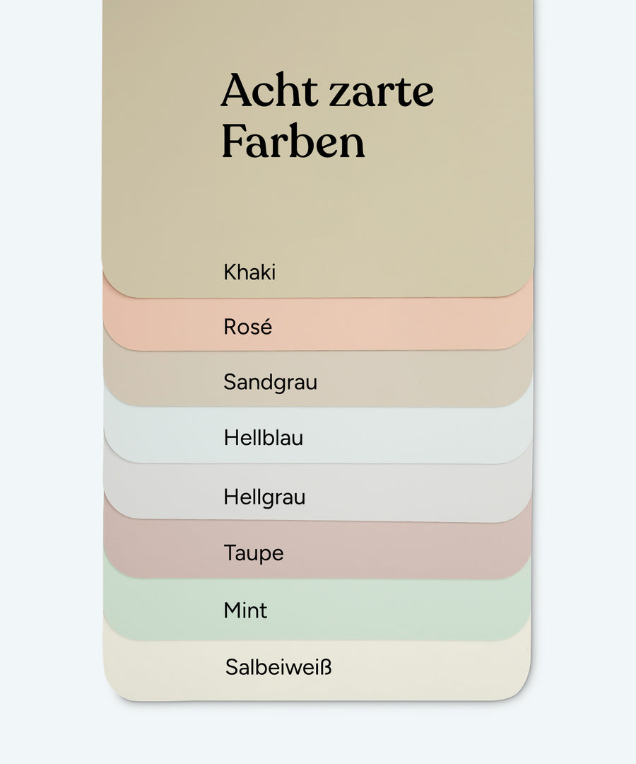 Farbübersicht Bodenmatte.