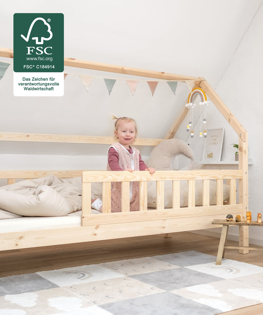 Hausbett Kiefer Natur Lille FSC