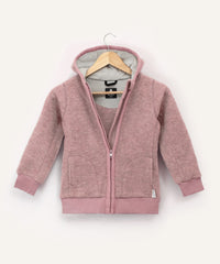 Wollfleece-Jacke Altrosa.