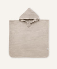 Badeponcho Musselin Beige.