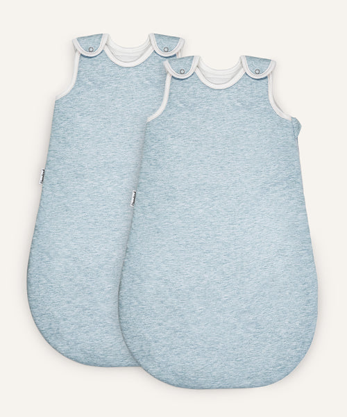 2er Bundle Ehrenkind Babyschlafsack rund mit Wollfüllung in Hellblau.