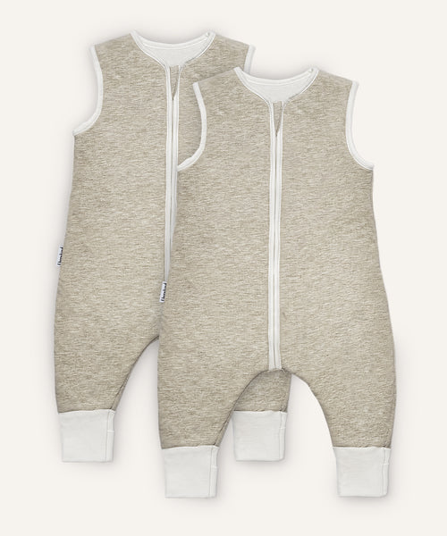 2er Bundle Ehrenkind Schlafsack mit Beinen und Wollfüllung in Beige.