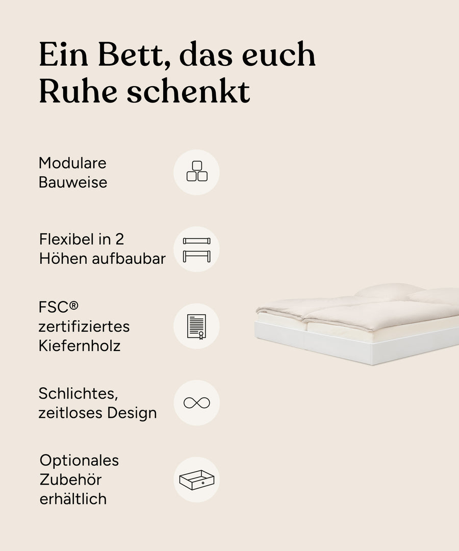 Ehrenkind Doppelbett Plano Kiefer Vorteile.