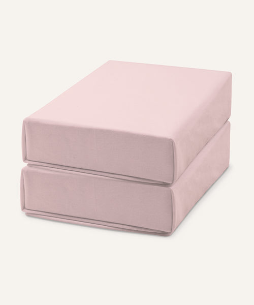 Ehrenkind 2er-Pack Spannbettlaken Rosé.