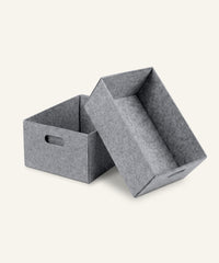Ehrenkind Filzbox 2er-Pack Medium Grau.