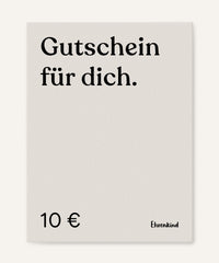 Ehrenkind Geschenkgutschein für Kinder und Familien – Betrag 10 €.