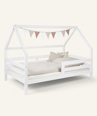Ehrenkind Hausbett Sona 120x200 Kiefer Weiß 