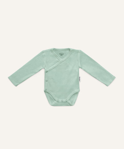 Ehrenkind Wickelbody Merinowolle Jade.