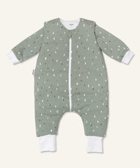 Ehrenkind Winter-Schlafsack 3.5 TOG mit Beinen  Jade Tropfen.