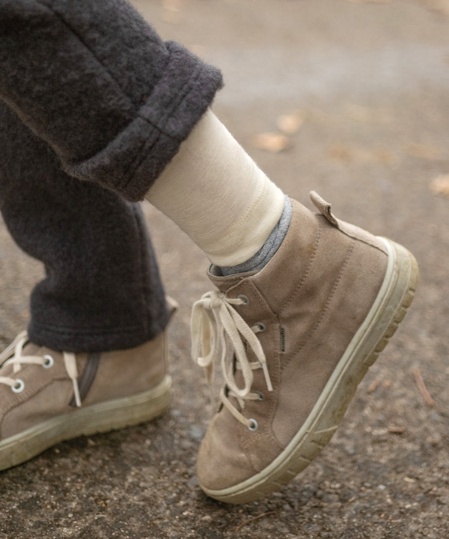 Merino Unterhose unter Wollfleece- und Wollwalk.