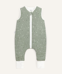 Schlafsack Beine Musselin 2.5 TOG Jade Tropfen.