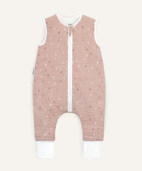 Schlafsack Beine Musselin 2.5 TOG Rosé Tropfen.
