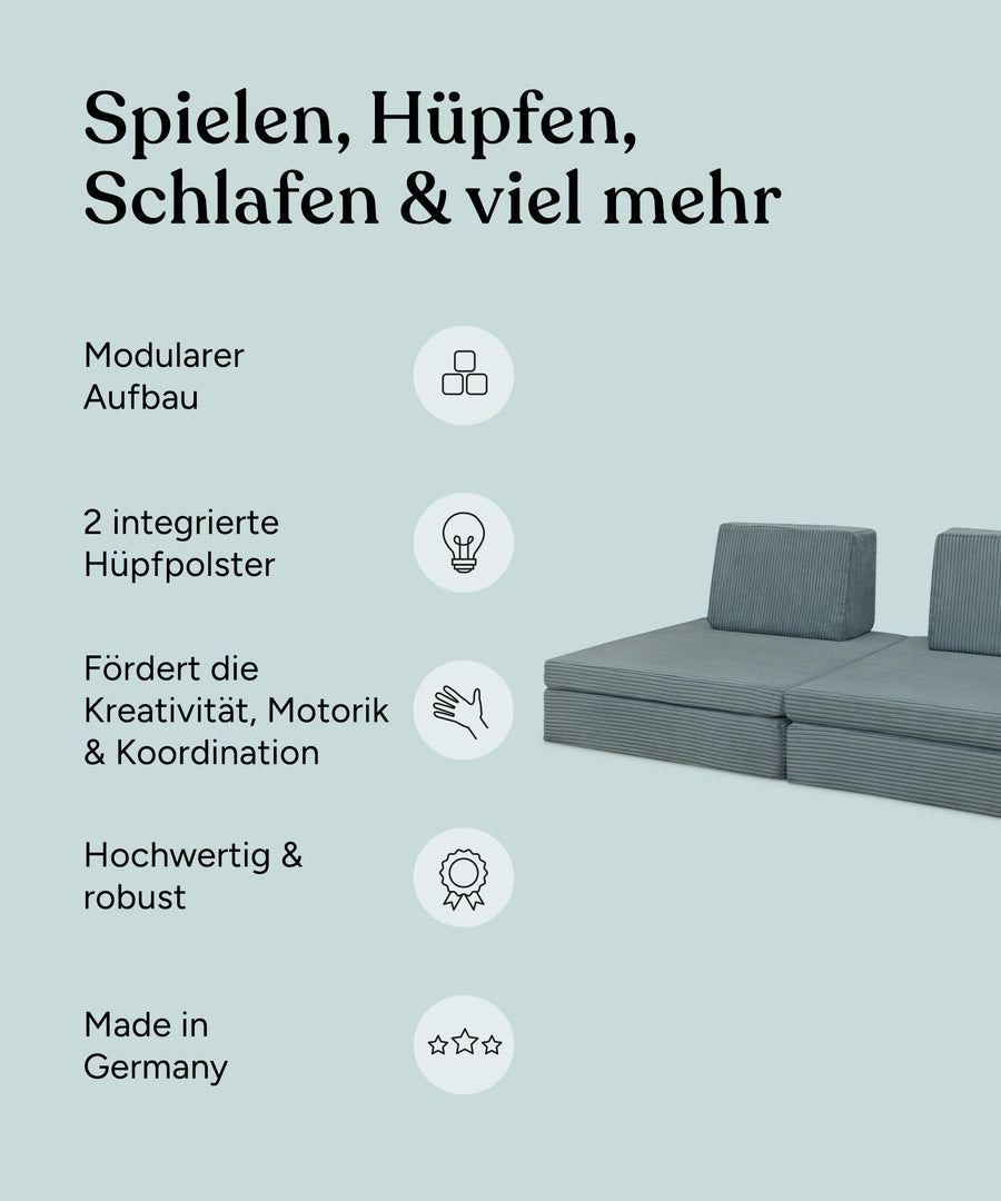 USP-Grafik für Hüpfsofa Cord.