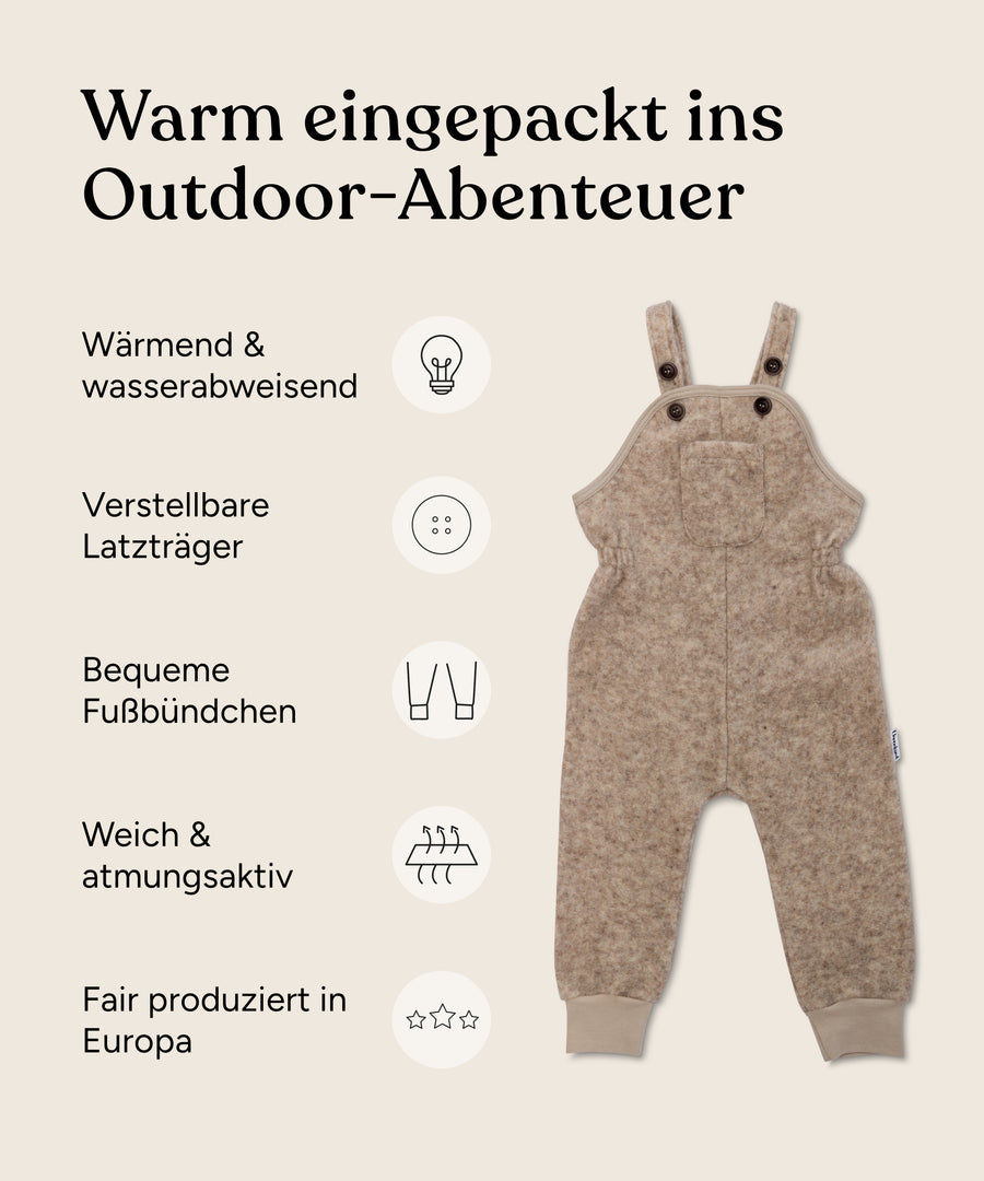 Vorteile Walk-Latzhose mit Bündchen.