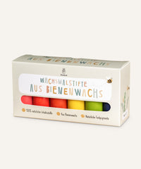 Wachsmalstifte aus Bienenwachs Bunt 12er-Set.